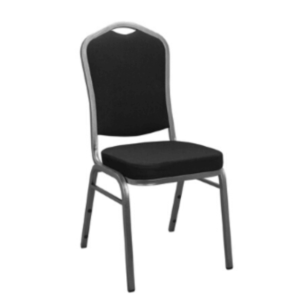 BLACK PADDED BANQUET CHAIR